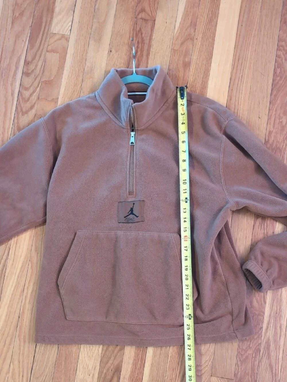 Nike Jordan Essentials Winterized Fleece Half-Zip Sweatshirt Brown M